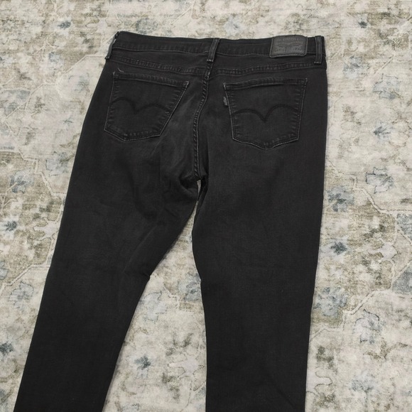 Levi's Denim - Levis 710 Super Skinny Jeans Womens 31x28 Faded Black Mid Rise 17778-0034